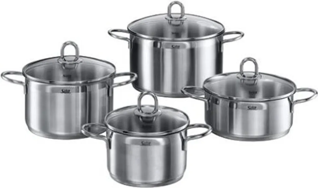 Silit Kochtopf-Set Diamant 4tlg. Aus 18/10 Edelstahl Mit SiliTherm-Allherdboden