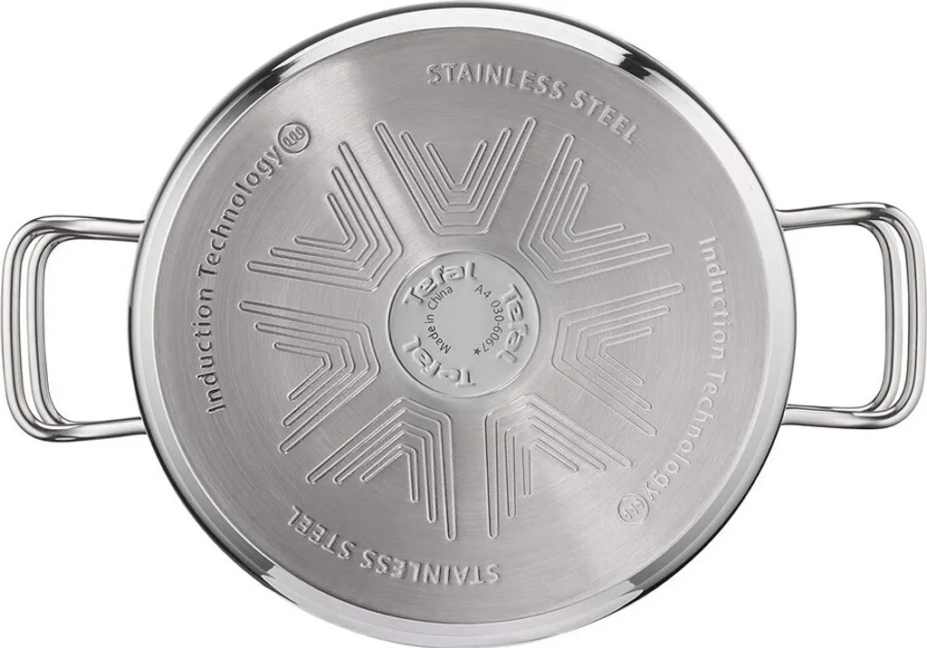Tefal Intuition Topfset 7-teilig - Kochtöpfe 16 (1,3 L) + 20 (2,9 L) + 24 (4,9 L) Cm Mit Glasdecke, A702A8 – Bild 4