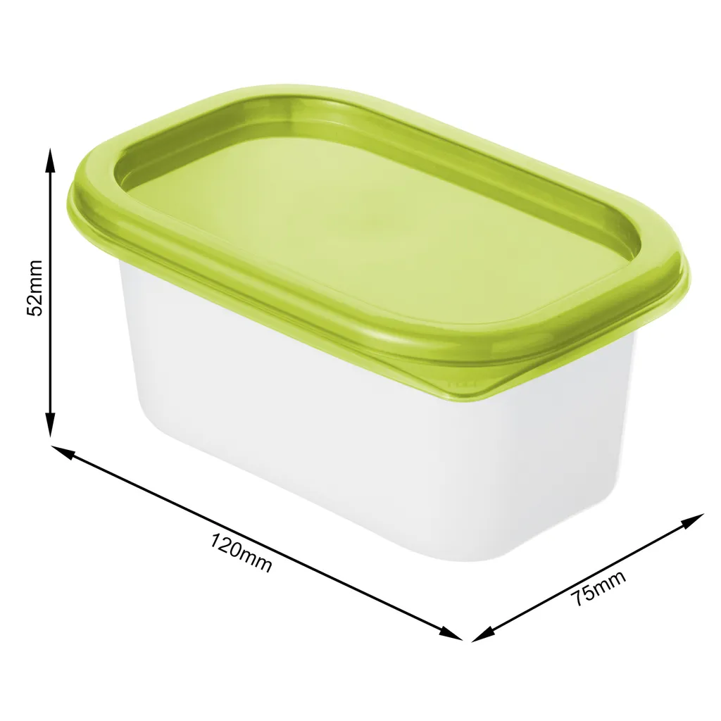 ROTHO Set Gefrierdosen 4 X 0.2 L DOMINO, Farbe:Limettengrün – Bild 5