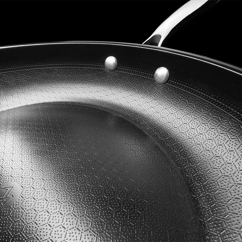 Livington Dura Pan - Pfannenset Mit Universaldeckel - 28cm + 24cm Pfanne - 3-lagige Antihaftbeschichtung - Pflegeleichtes Edelstahlgehäuse - Für Alle Herdplatten Geeignet – Bild 6