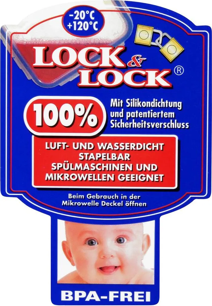 Lock&Lock HPL836 Vorratsdose 5,5L - Luft Und Wasserdicht - Rechteckig (1er Pack) – Bild 2