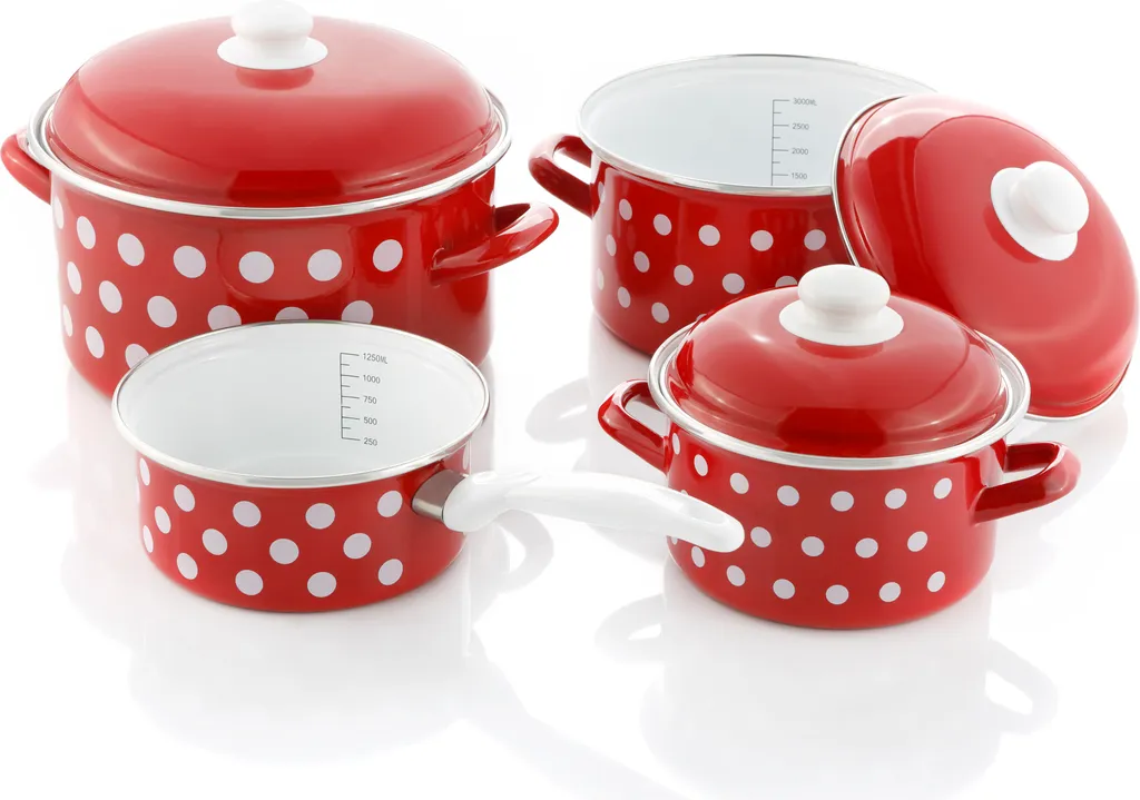 Kochtopf-Set Pünktchen 4-tlg. – Bild 2