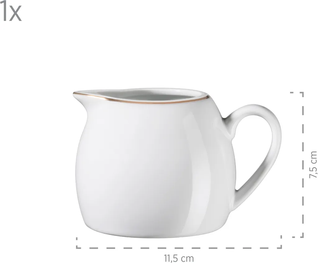 Mäser 931735 Kombiservice Professional Dining Für 6 Personen, Porzellan, Weiß (1 Set, 24-teilig) – Bild 7