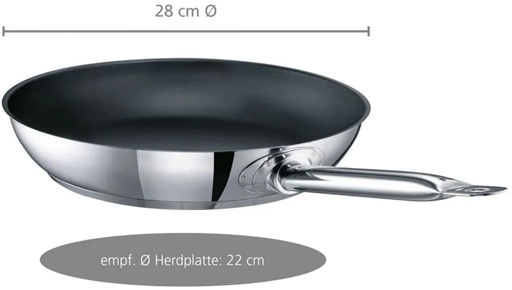 Gastro SUS Industar Pfannenset 28 Cm + 24cm Inklusive Pfannenschutz – Bild 2