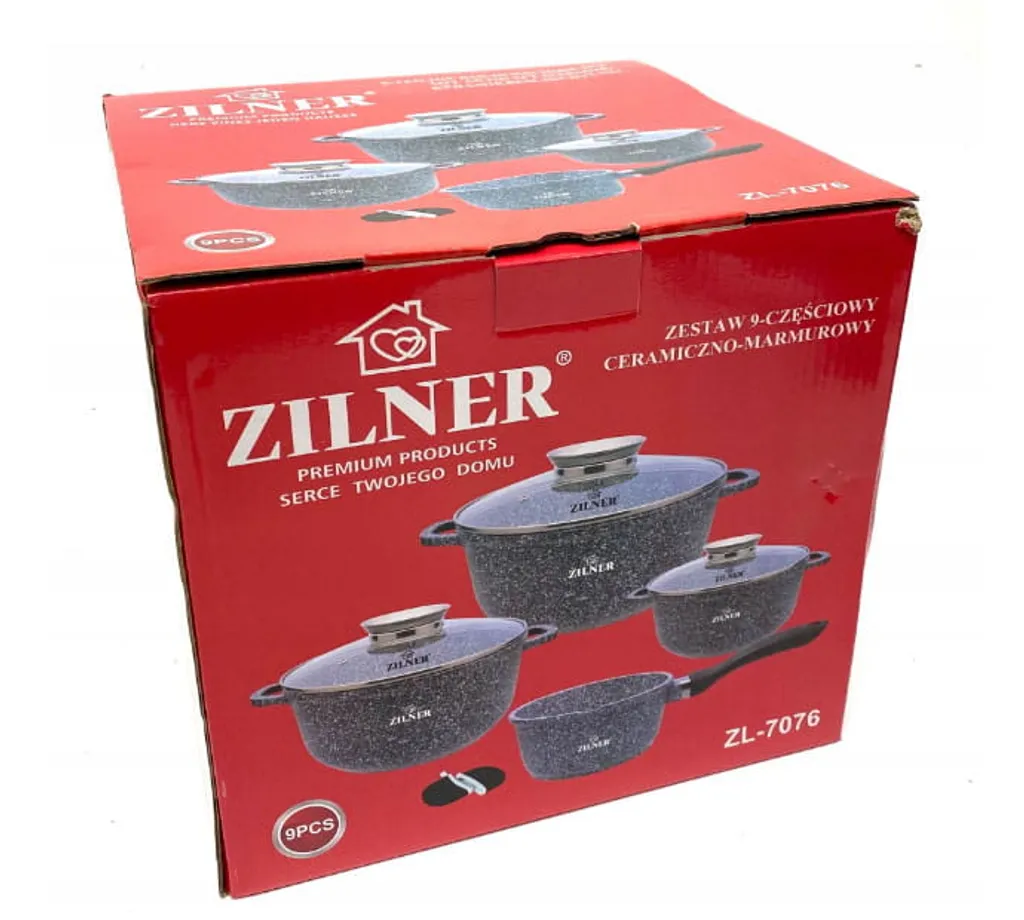 Graue Töpfe Und Kasserolle Mit Marmorbeschichtung – Bild 13