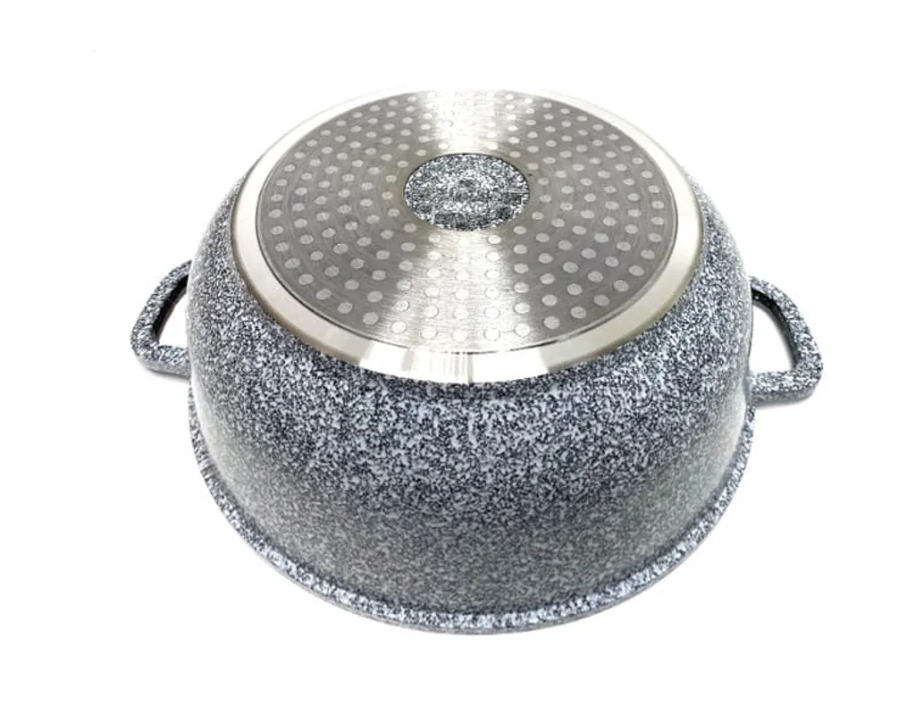 Graue Töpfe Und Kasserolle Mit Marmorbeschichtung – Bild 8