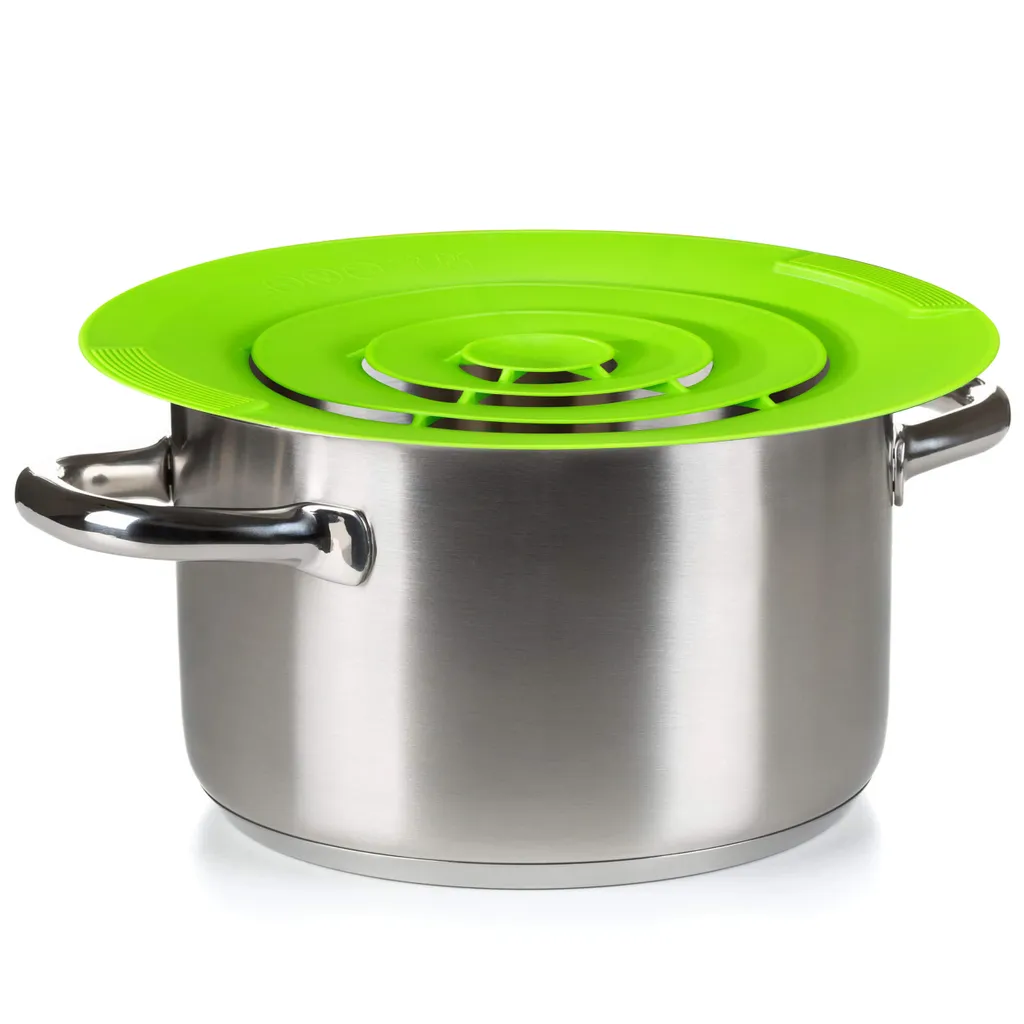 2x Oramics Überkochschutz Aus Silikon Für Töpfe Zwischen Ø 15-25 Cm – Topfdeckel Spritzschutz Überlaufschutz Verhindert überkochen Und Spritzen Von Flüssigkeiten Und Schütz Ihren Herd – Bild 2