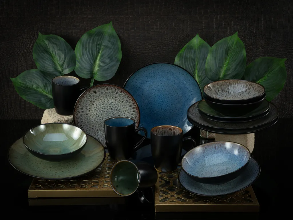 CreaTable 23629 Kombiservice Bali Für 4 Personen, Steinzeug, Mehrfarbig (1 Set, 16-teilig) – Bild 5