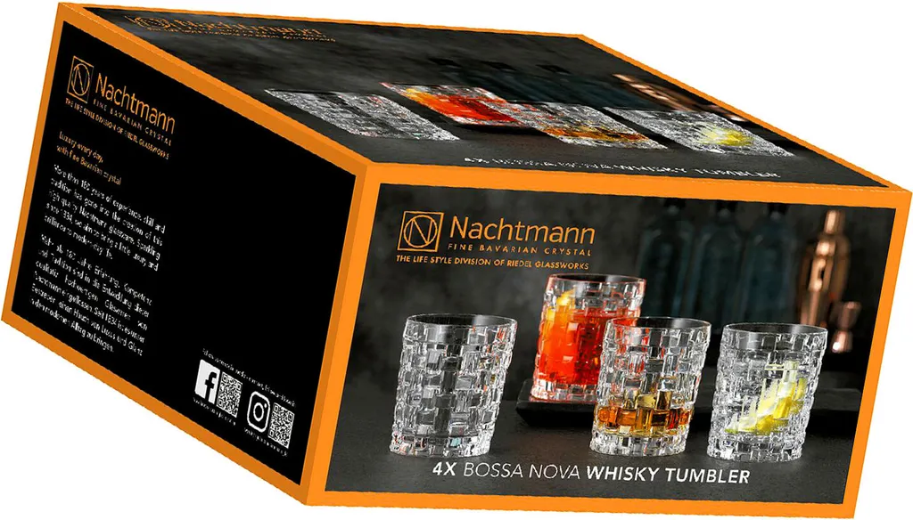 Nachtmann Whiskybecher Bossa Nova 330ml, Klar (4er Pack) – Bild 12