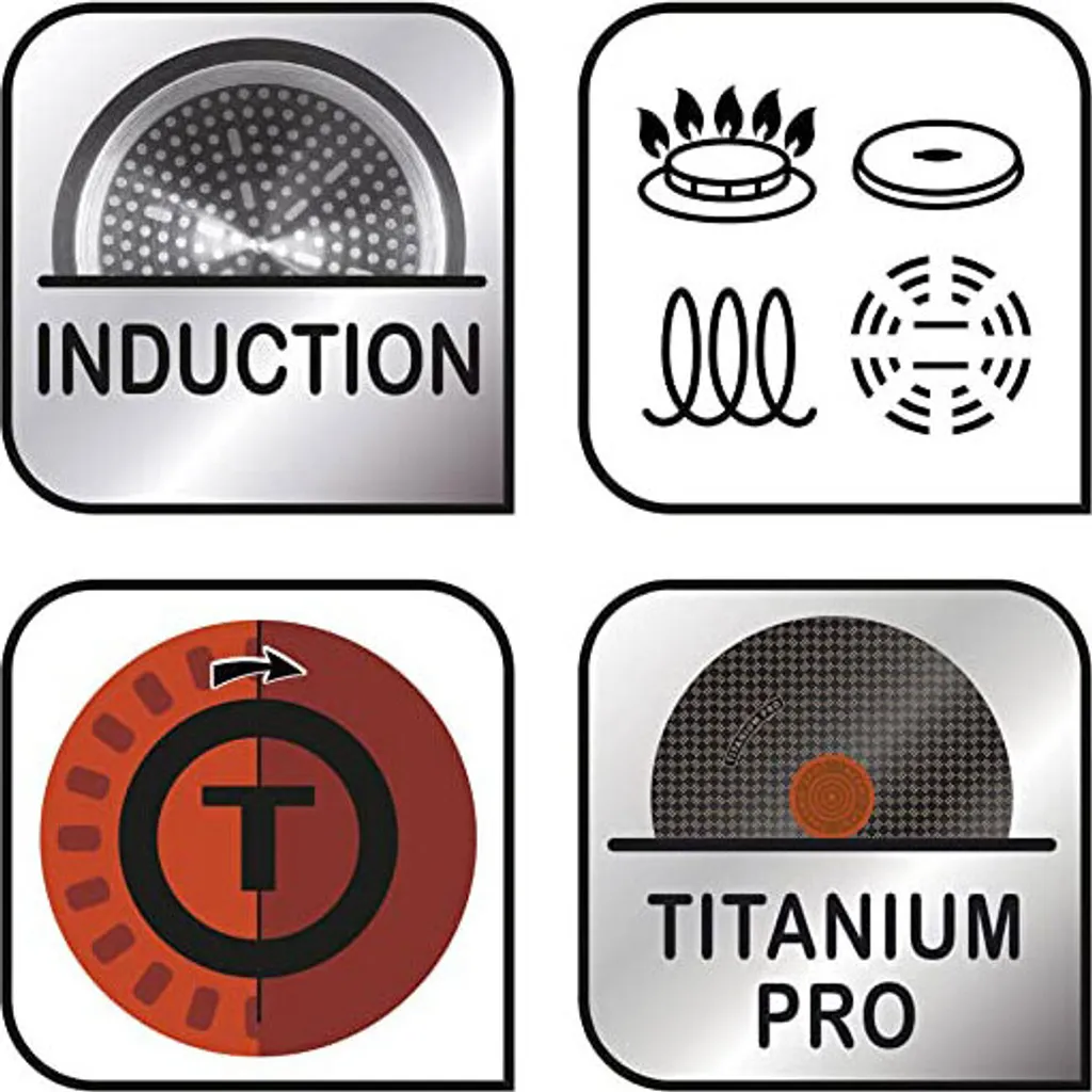 Tefal Jamie Oliver Guss Aluminium Bratpfanne 24cm Schwarz Bratpfanne – Bild 3