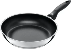 Silit Domus Bratpfanne Induktion 28 Cm Hoch, Edelstahl Beschichtet, Kunststoffgriff, Für Schonendes Braten