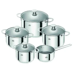 BSF Kochgeschirr-Set Bordeaux 5 Tlg. Mit Stielkasserolle