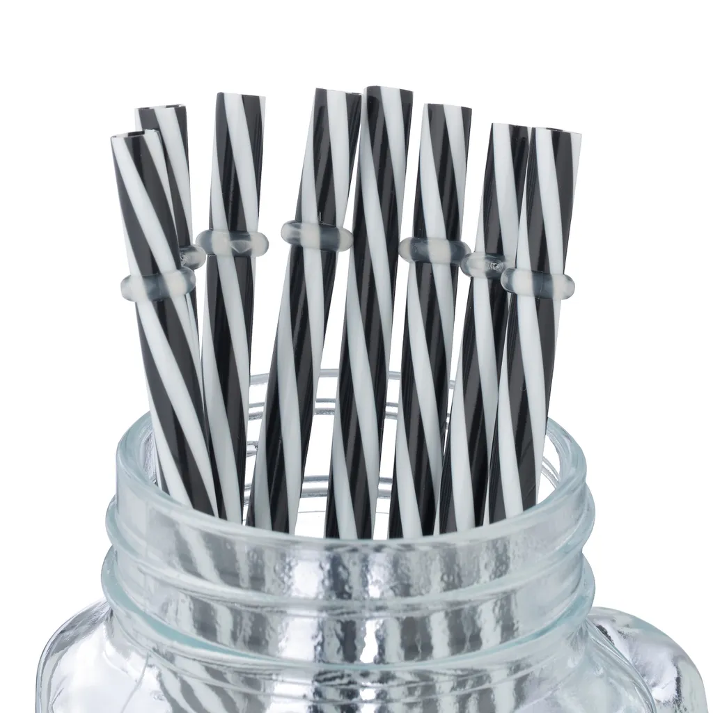 Relaxdays 8er Set Trinkgläser Mit Deckel Kariert – Bild 7