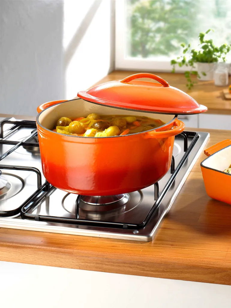 Gusseisen Kochtopf Orange Shadow 24cm – Bild 6