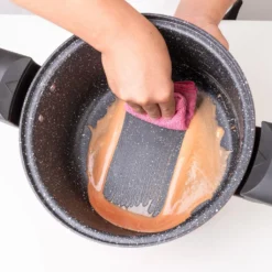 AMERCOOK Fresh Cooker Kochtopf Niederdrucktopf 24 Cm - Universal-Topf Für Alle Herdarten Kochtopf - Induktionsgeeigneter Kochtopf Energiespartopf - Kochtopf Vitaminschonend Schnellkochtopf Mit Ventil