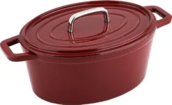 Carl Schmidt Sohn 31 X 23,5 Cm ALPEN Topf Gusseisen Kochtopf Bräter Rot 078126