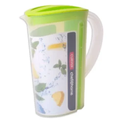 Curver Kunststoff Karaffe Kanne Saftkrug Wasserkaraffe Siebeinsatz 2 Liter Grün