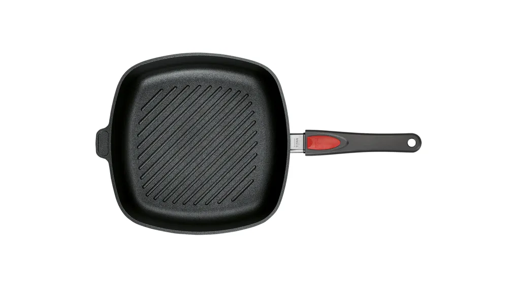 WOLL 'Diamond LITE Induktion Steakpfanne Viereckig, AS 28x28cm, H 4cm Mit Rillen – Bild 5