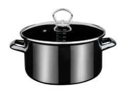 GSW Fleischtopf Profi-Black-Star Mit Glasdeckel 24cm